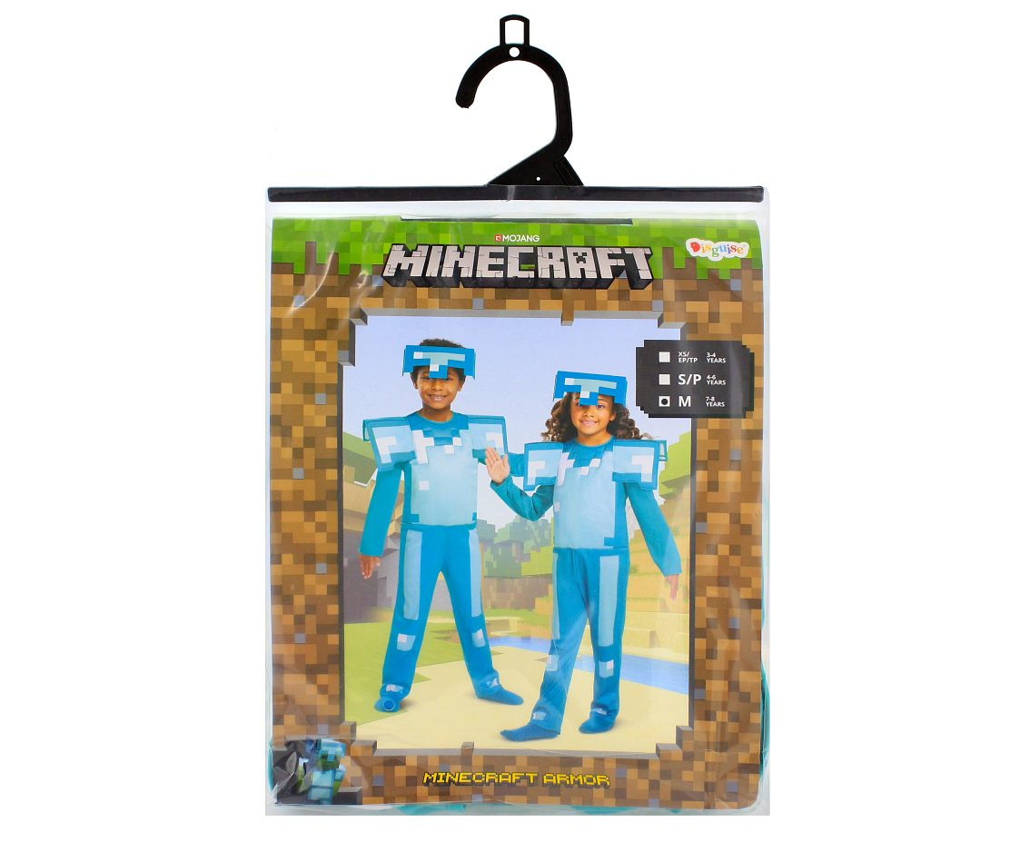 Costume Armor Fancy - Minecraft (license), size XS (3-4 years)